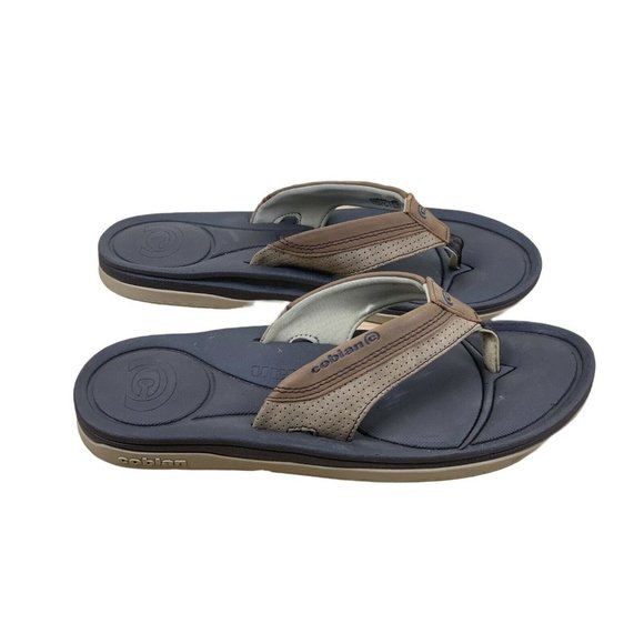 Cobian Floater Flip Flop Sandals Mocha Brown Black Mens Size S 3.5-6 - Picture 6 of 8